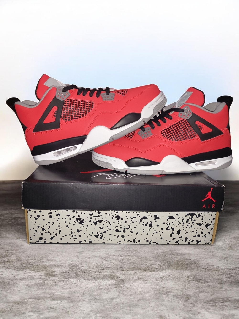 Air Jordan 4 "Torro" Retro Red/Black Basketball Shoes